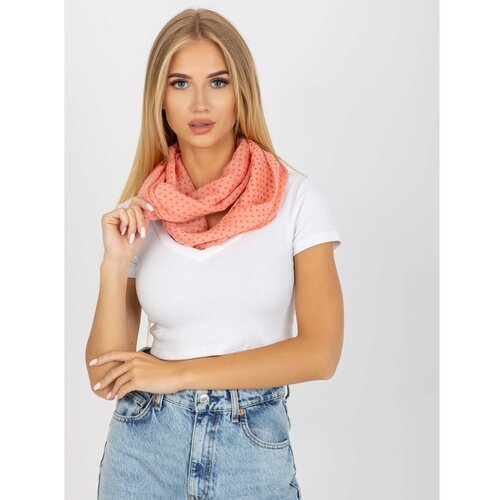 Fashion Hunters Women's coral scarf in polka dots Slike