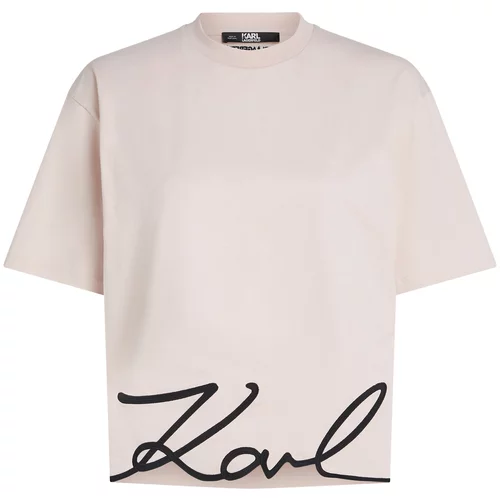 Karl Lagerfeld Majica roza / crna