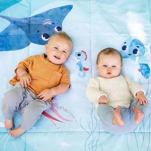 Tiny Love XL podloga za igru i piknik Outdoor Picnic Mat, Ocean Slike