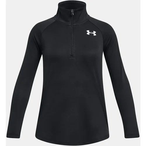 Under Armour Tech Graphic 1/2 Zip-BLK T-Shirt - Girls