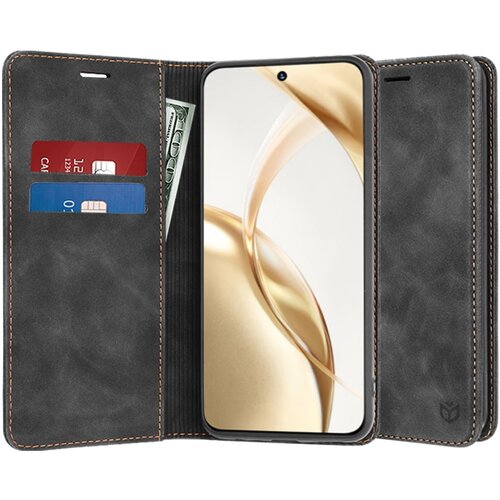 Techsuit Confy Cover preklopna futrola za Honor 200 &ndash; crna Cijene