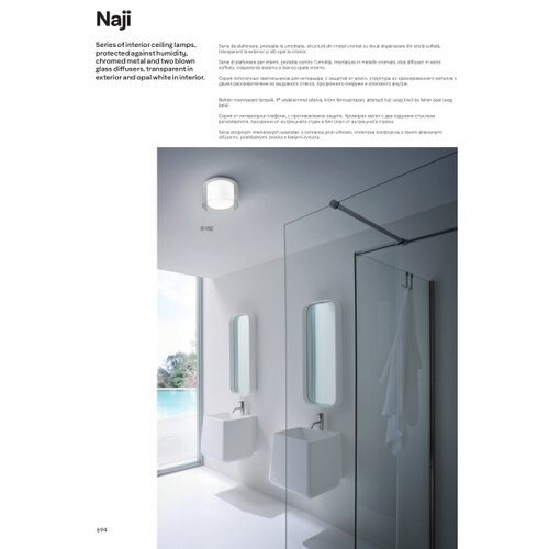 Redo 01-1454 - LED plafonsko svetlo za kupatilo NAJI LED/18W/230V IP44 Slike
