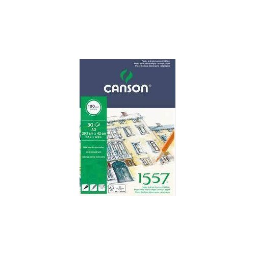 Canson Skicirka 1557 A3 180 g, 30 listna, (22005497) Slike