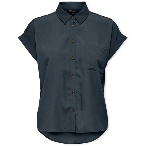 Only Noos Hannover Life Shirt - India Ink Plava Slike