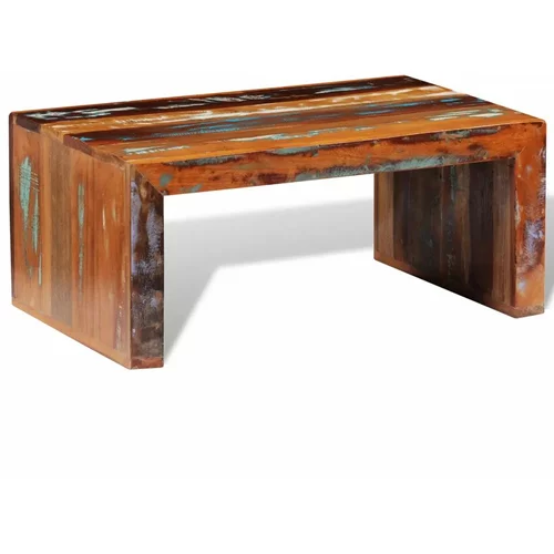 vidaXL Klubska mizica iz predelanega lesa