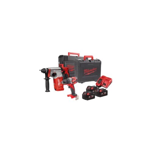 Milwaukee set aku alata udarna bu&amp;scaron;ilica M18 FPD2 i čekić bu&amp;scaron;ilica sds + M18 fhx 4933479531 Slike