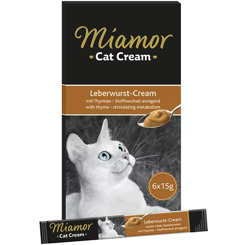 Miamor Cat Snack kremasta jetrena kobasica - 6 x 15 g