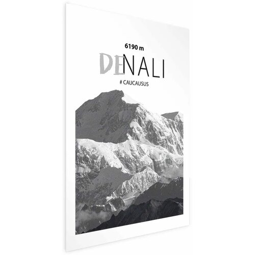  Plakat - Majestic mountain peak Denali mountain crown mountain landscape 60x90 Bez okvira s margom Cene