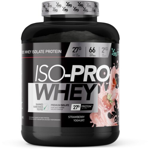 Basic Supplements iso-pro whey 2kg – izolovani protein visokog kvaliteta - jagoda jogurt Cene