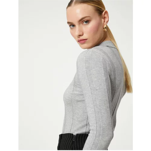 Koton Soft Textured Sweater Turtleneck