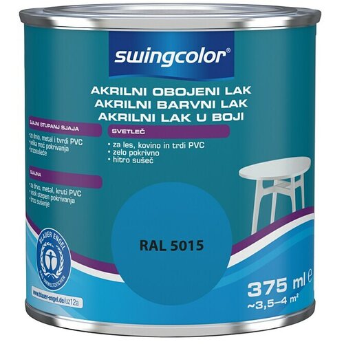 SWINGCOLOR Lak u boji 2u1 (Boja: Plave boje, 375 ml) Slike