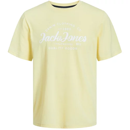Jack & Jones Majica 'FOREST' žuta / bijela