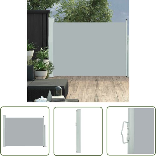  The Living Store Zložljiva stranska tenda za teraso 100x500 cm siva - Stranska Tenda, (21742289) Slike