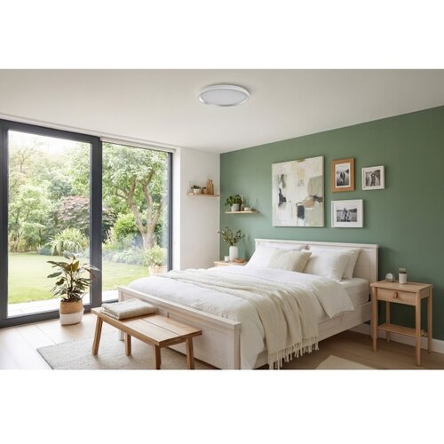 Kanlux 46282-LED prigu&amp;scaron;iva svetiljka LIXAN 65W/230V 3000-6500K prečnik 48,6 cm bela/srebrna + daljinski upravljač Slike