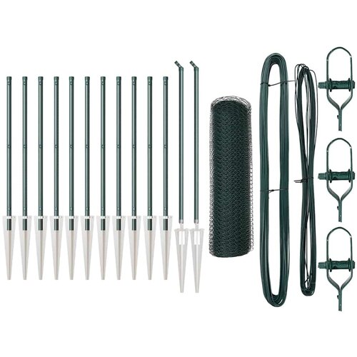 VidaXL set ograde Set od 2 Boja &amp;scaron;ume Metal s plastičnom za&amp;scaron;titom Slike