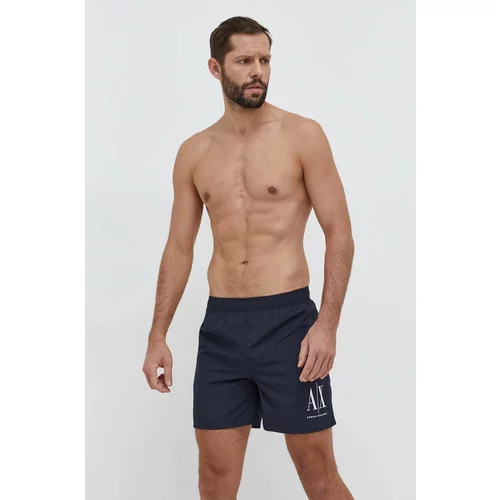 Armani Exchange Kratke hlače za kupanje boja: tamno plava