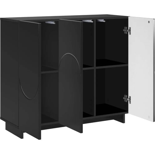  Komoda Crna 85 5 x 31 x 75 cm Konstruirano drvo - Crna Cijene