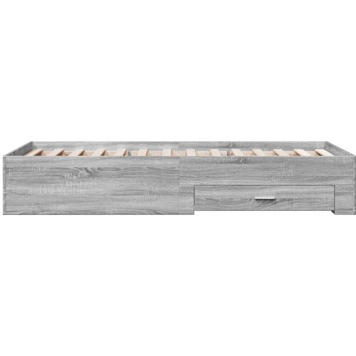  Okvir za krevet s ladicama boja hrasta 90x200 cm Slike