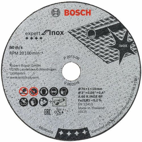 Bosch rezna ploča, 76x1.0x10 mm, expert for inox Cene