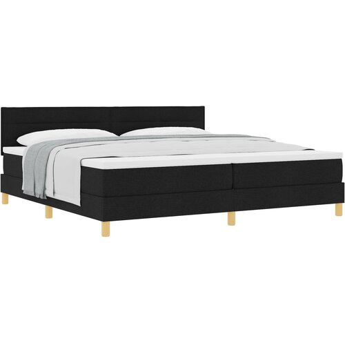 vidaXL Box Spring postelja z vzmetnico črna 200x200 cm tkanina, (22081248) Cene