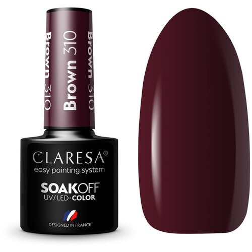 Claresa SoakOff UV/LED Color Brown gel lak za nokte nijansa 310 5 g Cene