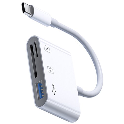 INF Čitalnik kartic 3 v 1, USB-C na SD/TF/USB, (21732355) Cene