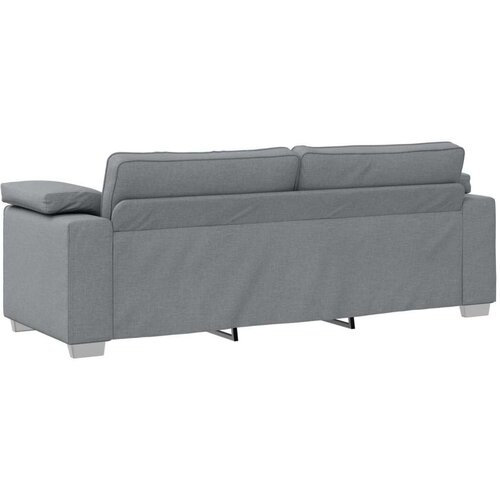 VidaXL Kauč Set Set od 2 Svjetlosiva Tkanina 160 x 77 x 82 cm Slike