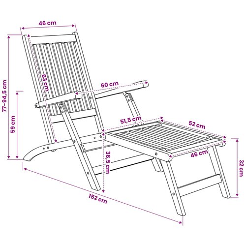  palubna stolica 2 pcs Prirodna Čvrsto teak drvo Slike