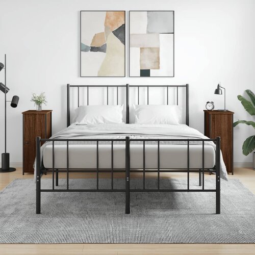vidaXL Noćni ormarići 2 kom boja hrasta 32x42x80 cm konstruirano drvo Cijene