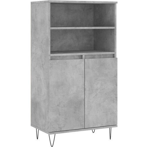 Maison Chic Visoka omara - Komoda - Predalnik betonsko siva 60x36x110 cm inženirski les, (21722091) Cene