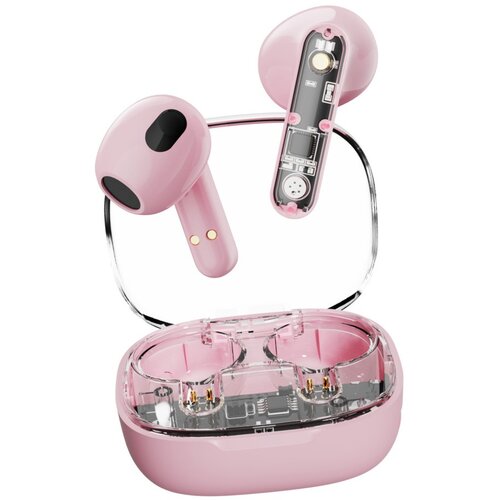 Streetz slu&amp;scaron;alke bluetooth tws, prozorne roza, (21338252) Slike