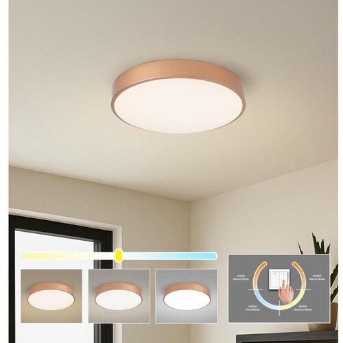 Brilagi LED plafonsko svetlo POOL LED/48W/230V 3000/4000/6000K prečnik 40 cm bronza Slike