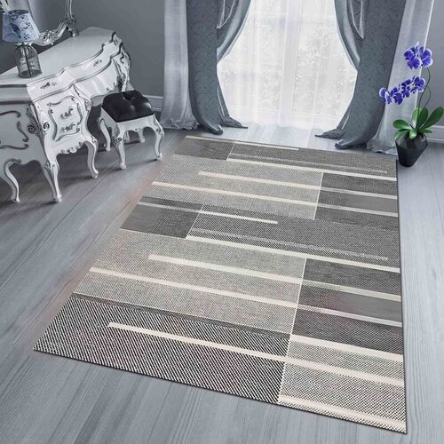 Tepih sa gumenom podlogom 140x220cm - Sivi pravougaonici, TG-3149 Cene
