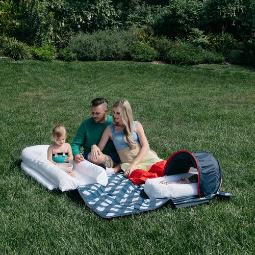 DockATot Za&amp;scaron;čita pred soncem in mrčesu Deluxe+ Endless Blue Slike