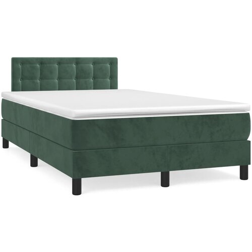  The Living Store Box spring postelja z vzmetnico LED tem. zelena 120x200cm žamet - Box Spring Postelja, (21490200) Slike