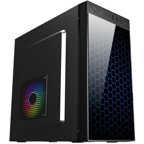 ANS Spire case TRICER 1415 420WMicro ATX, 12cmtempered front glass, USB 2.0, USB 3.0