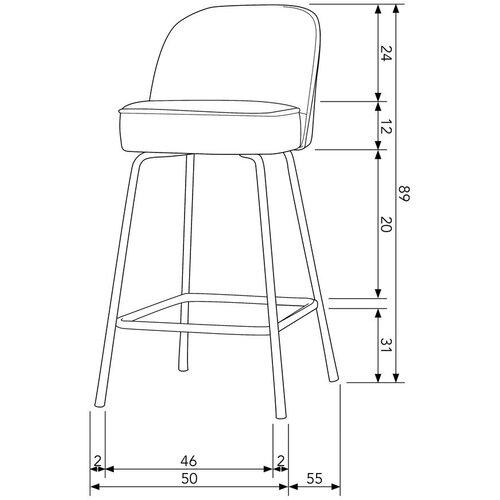 WOOOD Zelen barski stol (vi&amp;scaron;ina sedeža 64 cm) Vogue &amp;ndash; Slike