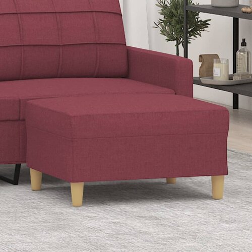  Tabure crvena boja vina 70 x 55 x 41 cm od tkanine Slike