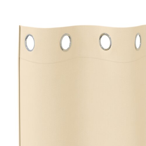 vidaXL Zavese z zavesami 2 pcs krema 245 x 140 cm Poliester Cene
