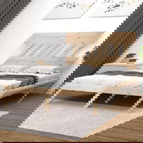  Posteljni okvir iz trdnega lesa 135x190 cm 4FT6 Slike