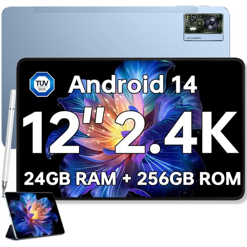 Oukitel OT5S 24GB(6+18GB)/256GB/TF 2TB, 4G-LTE modra tablični računalnik, 8250mAh 12" Android 14, (21312197) Cene