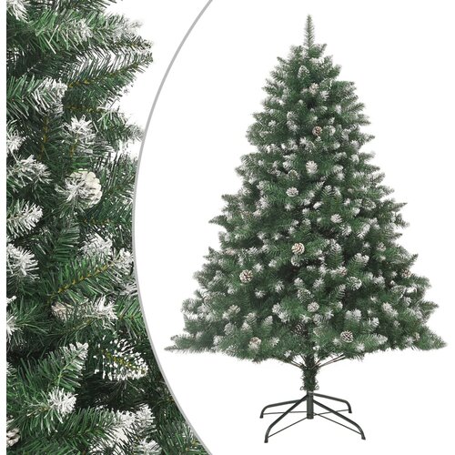 vidaXL Umetna novoletna jelka s stojalom 210 cm PVC Cene