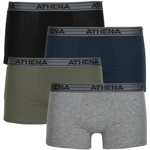 Athena Boksarice BASIC COTON Pack de 4 Črna Slike