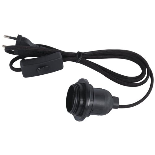 RAYHER Električni kabel za luč E27 s stikalom črn 180 cm, (20633689) Cene