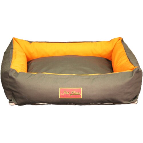Pet Line Krevet za pse, 90x120cm, Braon-narandžasti Slike