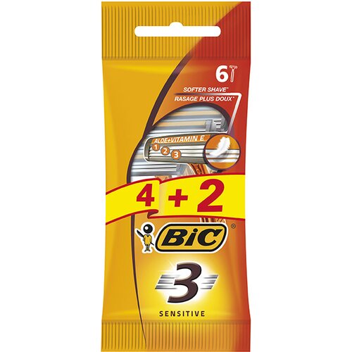Bic 3 sensitive 4kom + 2 gratis Cene