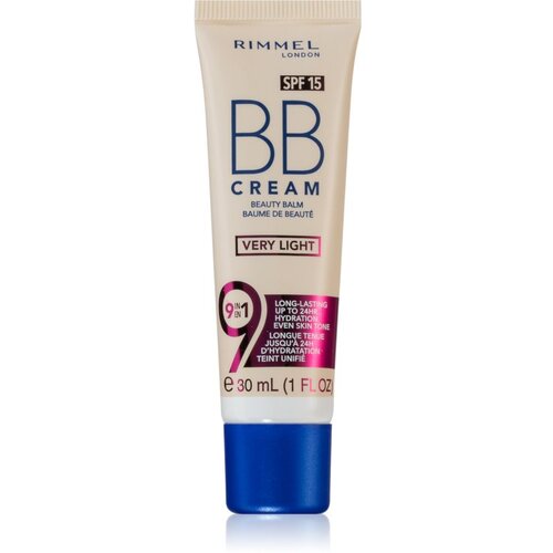 Rimmel London BB Cream 9in1 SPF15 dolgoobstojna in vlažilna BB krema 30 ml odtenek Very Light Cene