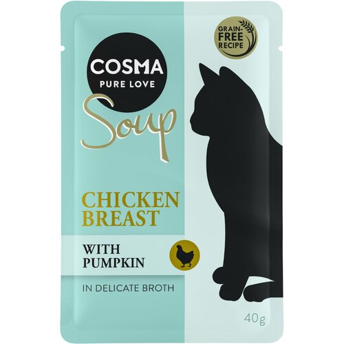 Cosma Ekonomično pakiranje Soup 24 x 40 g Pileća prsa s bundevom Cijene