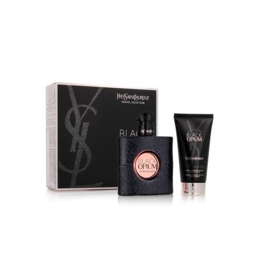 Yves Saint Laurent Black Opium darilni set parfumska voda 50 ml + losjon za telo 50 ml za ženske Slike