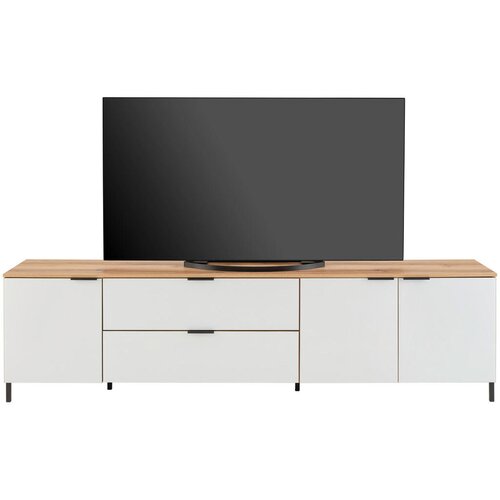 Lesnina XXXL TV-Lowboard Austin 225 cm bela, barve hrasta Cene